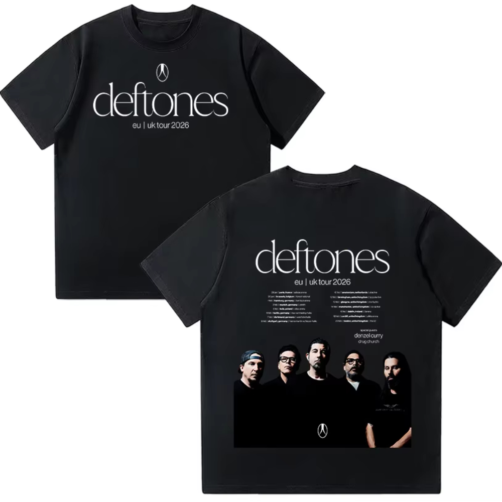 Men'S Fashion Uk 2026 - Koszulki Deftones Trasa Koncertowa UE UK