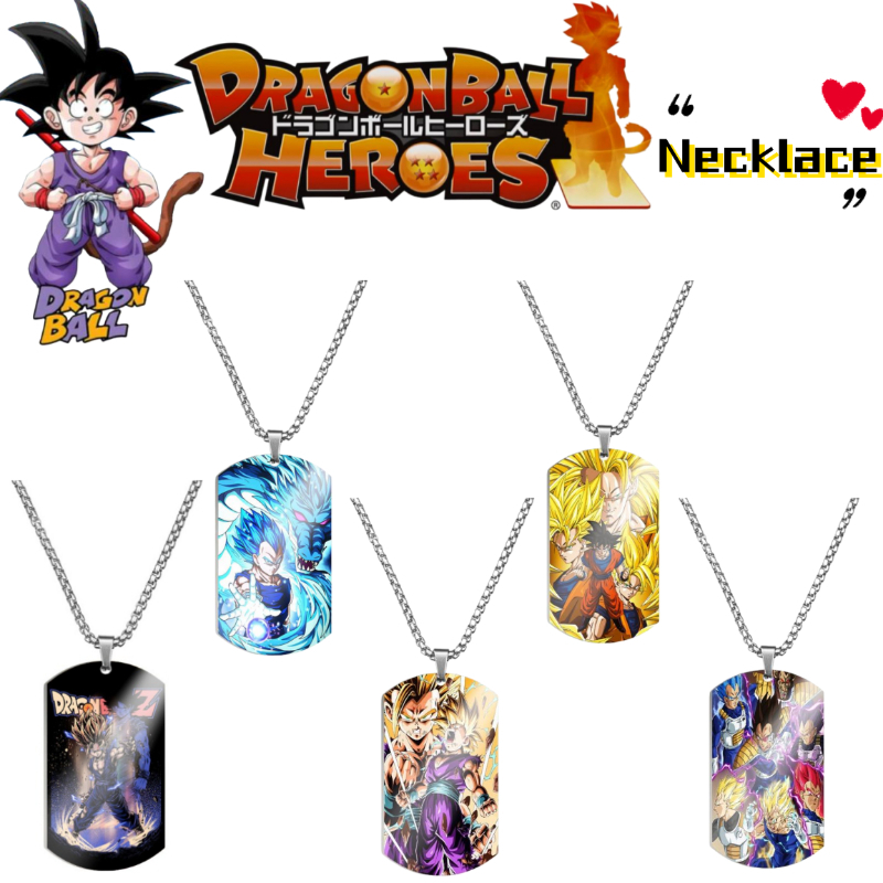 Men'S Fashion Necklaces - Modny metalowy naszyjnik Dragon Ball Son