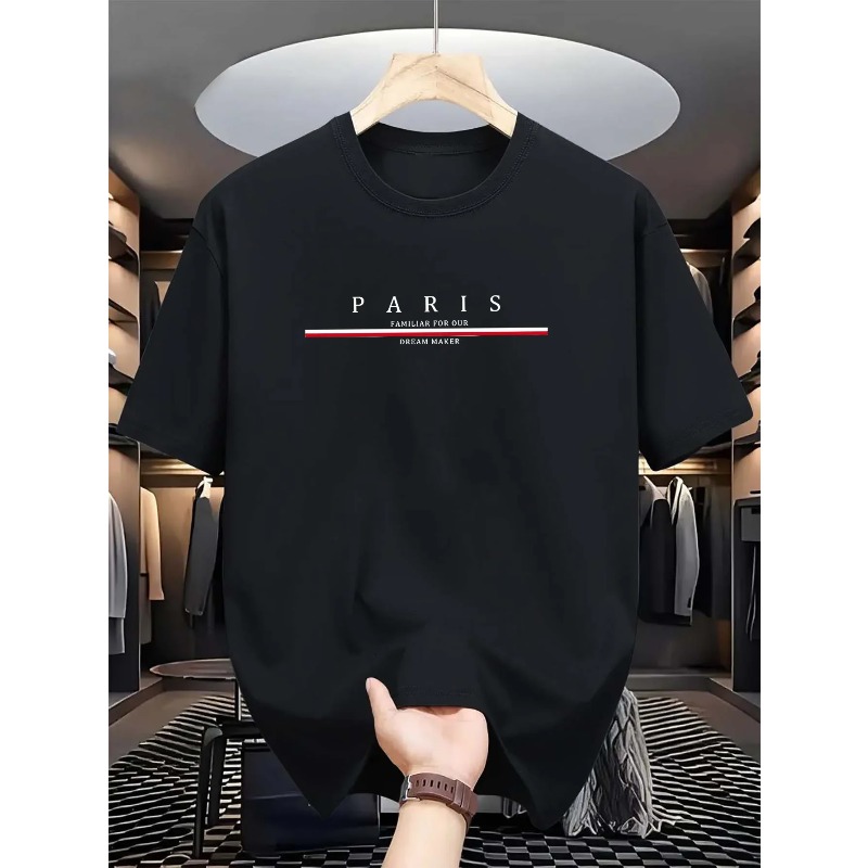 Paris Men'S Fashion - Męska koszulka z krótkim rękawem, wykonana