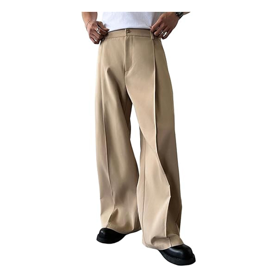 Men'S Dress Pants Fashion - Męskie spodnie garniturowe o prostym kroju,