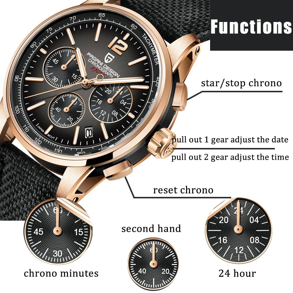 Men'S Fashion Luxury Brands - PAGANI DESIGN Nowy Męski Zegarek 41mm