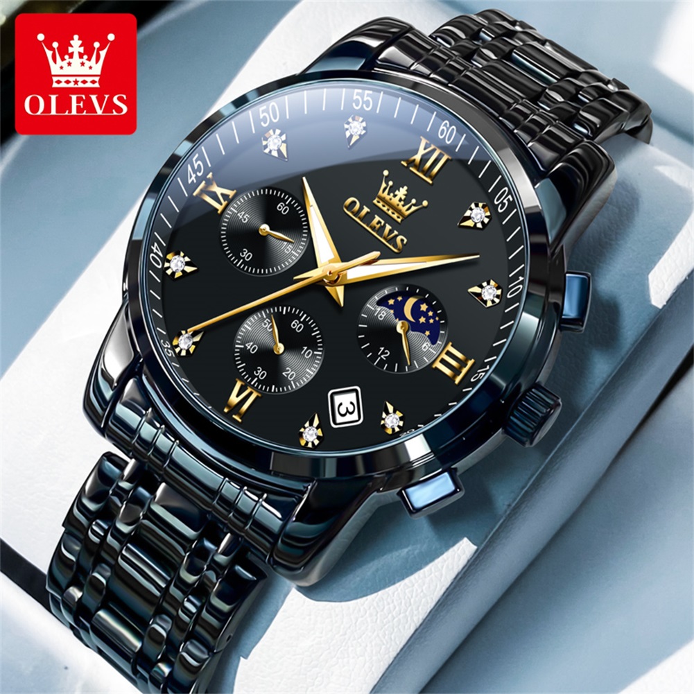Men'S Fashion Luxury Brands - OLEVS Popularne męskie zegarki ze stali