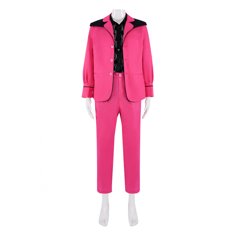 Men'S Dress Pants Fashion - Kostium Elvisa Presleya z filmu, różowa