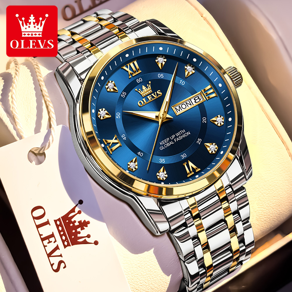 Men'S Fashion Luxury Brands - OLEVS Marka Modne męskie zegarki ze