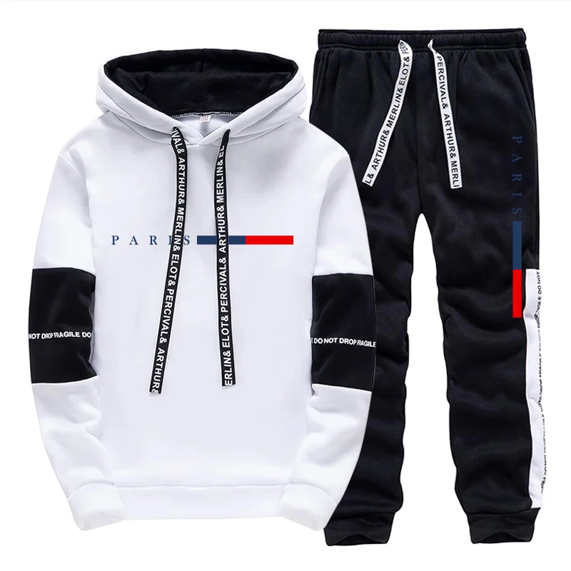 Men'S Fashion Designer - Męski Zestaw/Bluza z Kapturem/Spodnie Moda Paryż