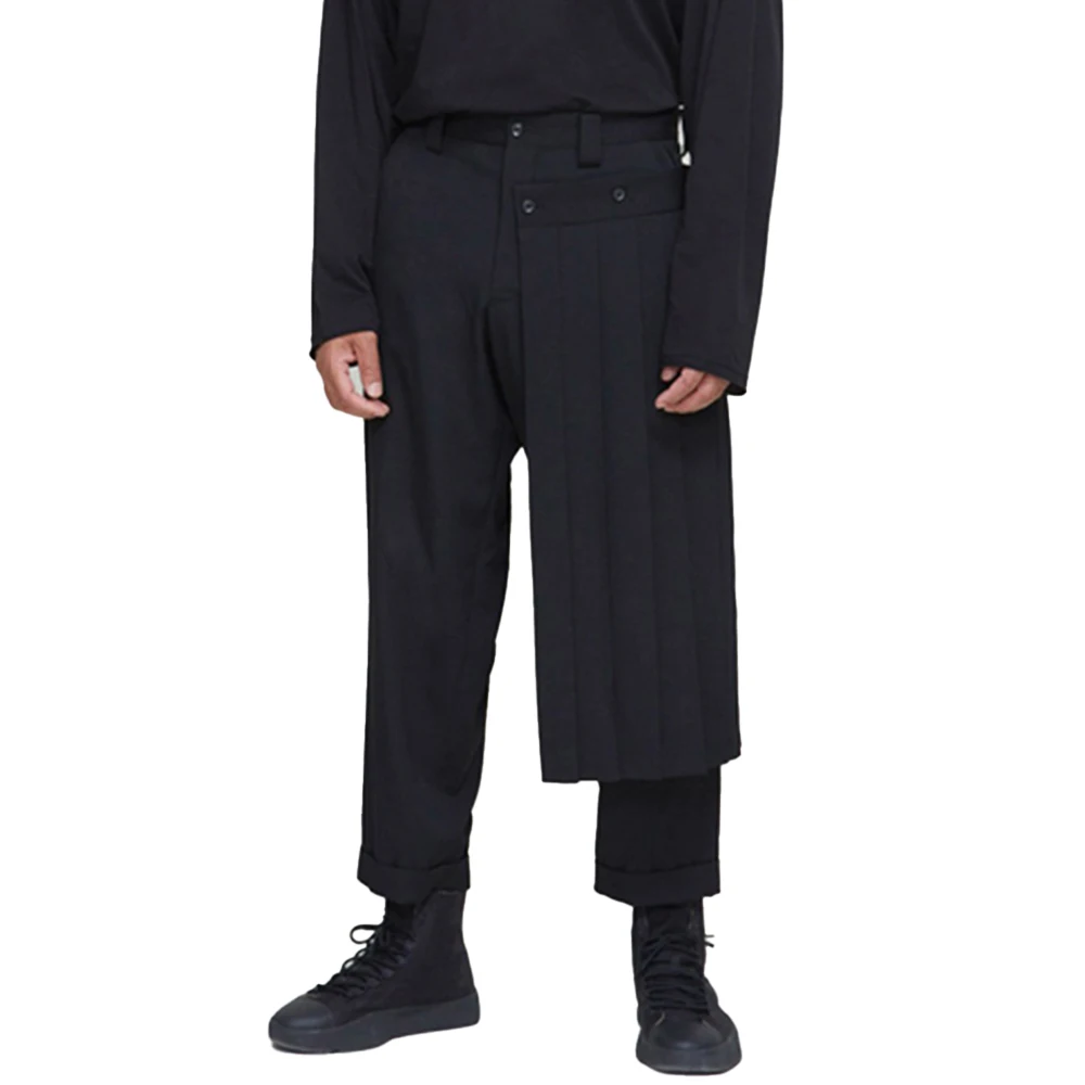 Men'S Dress Pants Fashion - 2024 wiosenne lato nowe dwuwarstwowe spodnie