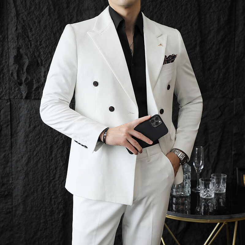 Men'S Dress Pants Fashion - ( Marynarki + Spodnie) Butikowa moda