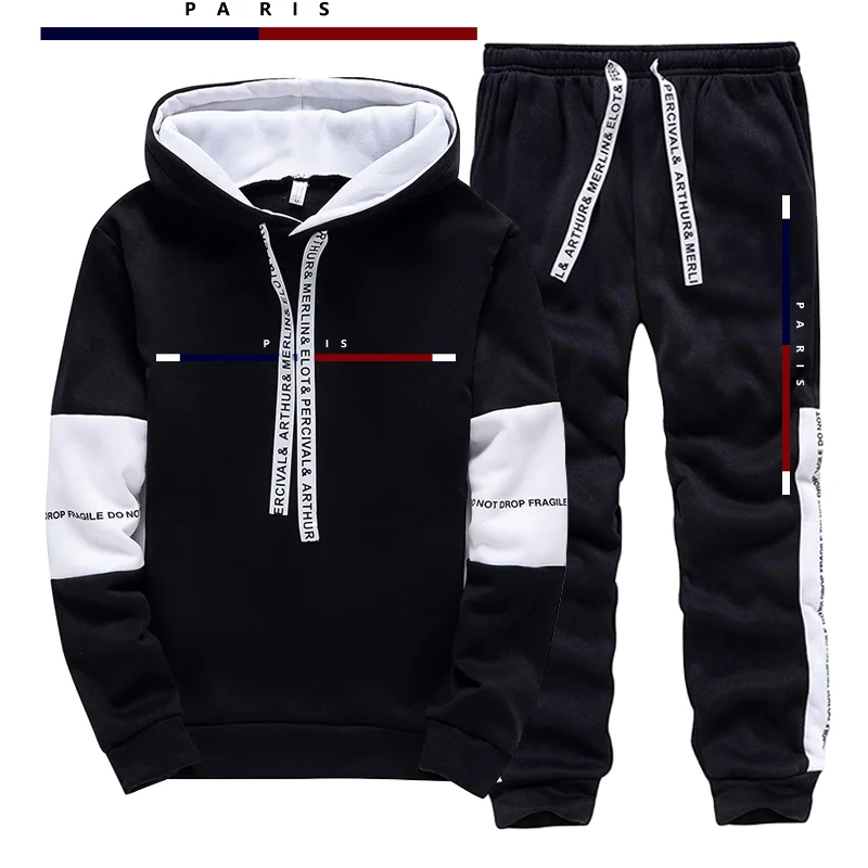 Paris Men'S Fashion - Męski zestaw z nadrukiem w stylu