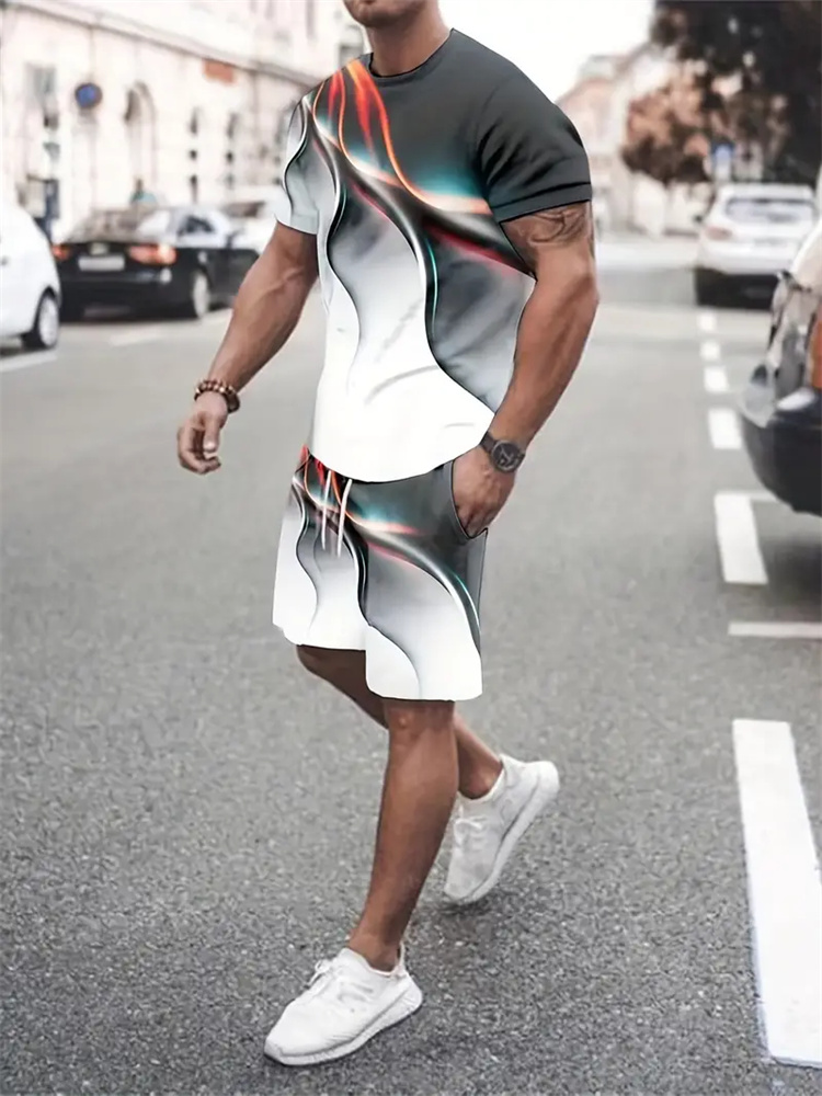 Męski Damski Gradientowy T-shi – Men'S Fashion 2025 recenzja i cena