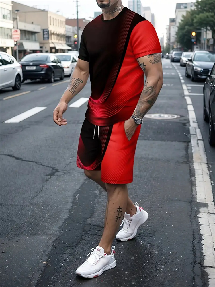 Męski Damski Gradientowy T-shi – Men'S Fashion 2025 recenzja i cena