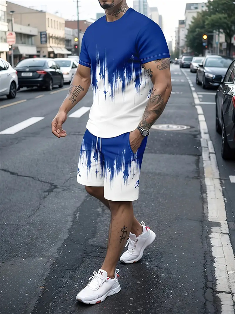 Męski Damski Gradientowy T-shi – Men'S Fashion 2025 recenzja i cena