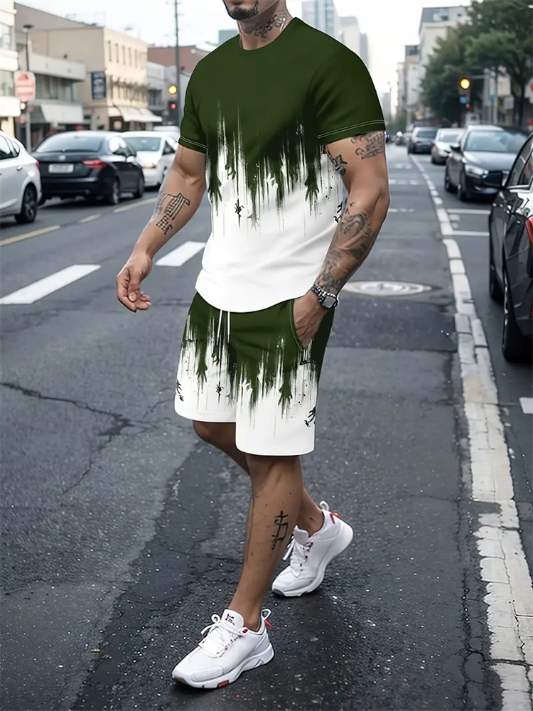 Męski Damski Gradientowy T-shi – Men'S Fashion 2025 recenzja i cena
