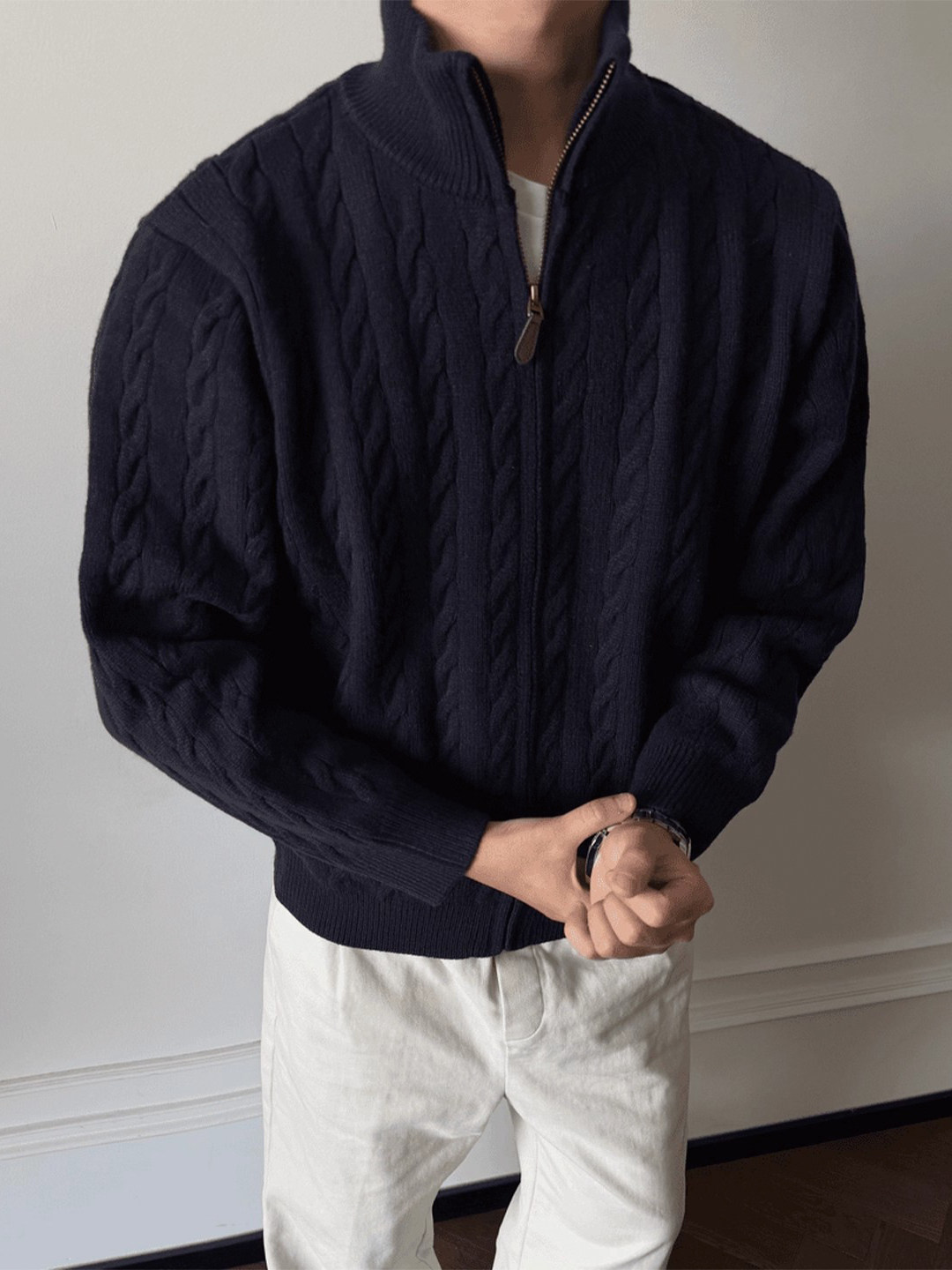 Pulowery z futrzanym kołnierze – Mens Fashion Style Images recenzja i cena