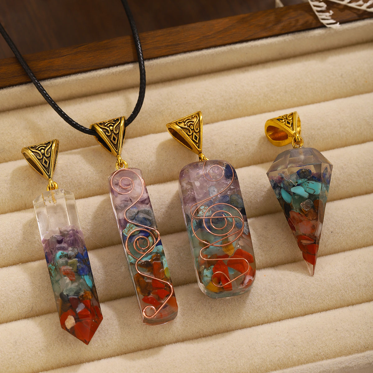 1 szt. Kolorowy naszyjnik z ka – Men'S Fashion Necklaces recenzja i cena