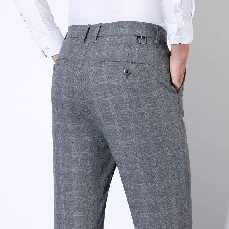 Bawełniane spodnie w kratę w p – Men'S Dress Pants Fashion recenzja i cena