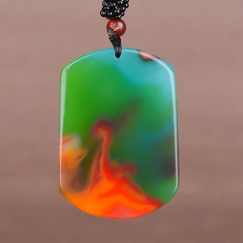 Chiński naturalny kolor Jade t – Men'S Fashion Necklaces recenzja i cena