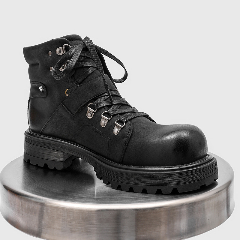 Męskie skórzane buty motocyklo – Men'S Fashion Luxury Brands recenzja i cena