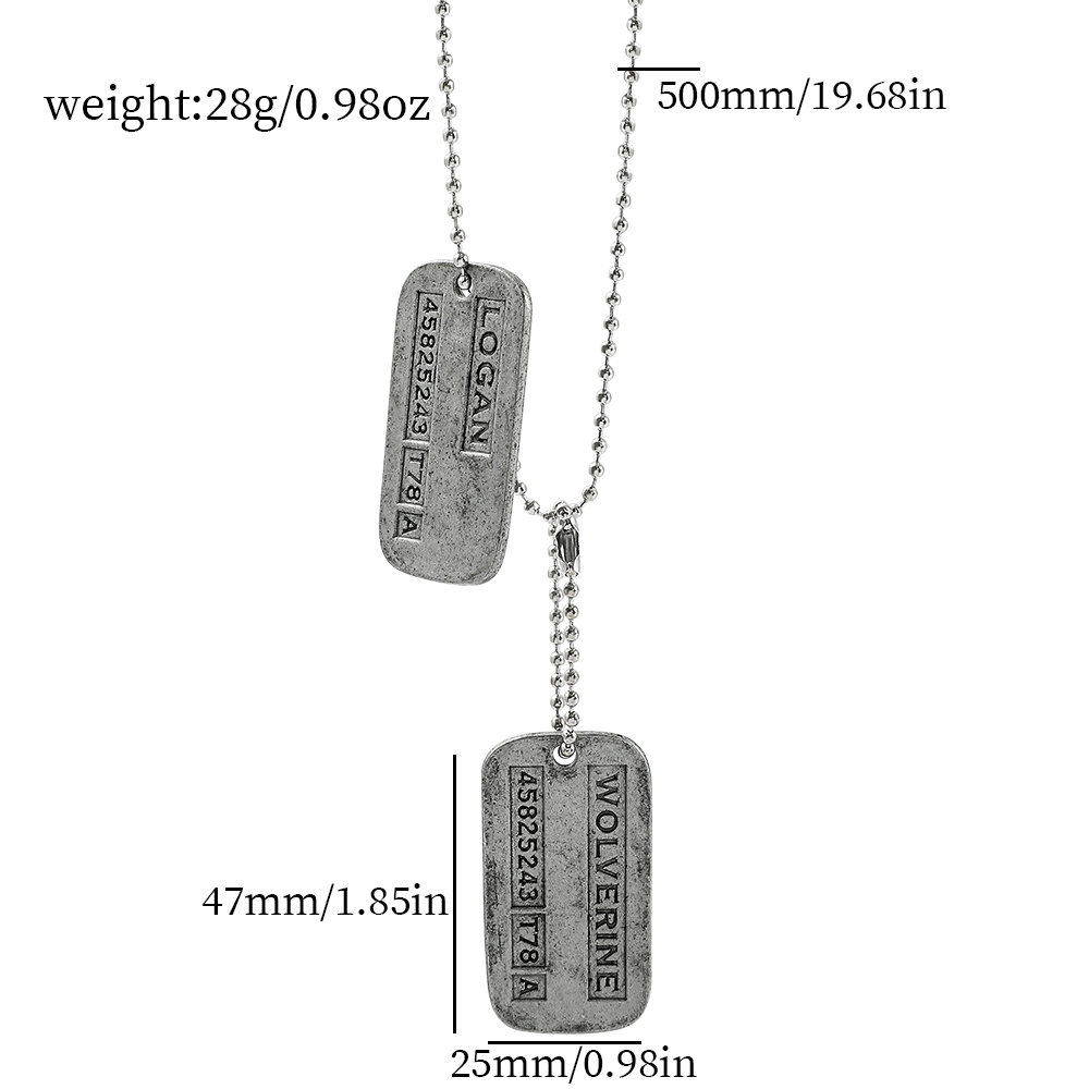 Naszyjnik z kartą wojskową X-M – Men'S Fashion Necklaces recenzja i cena