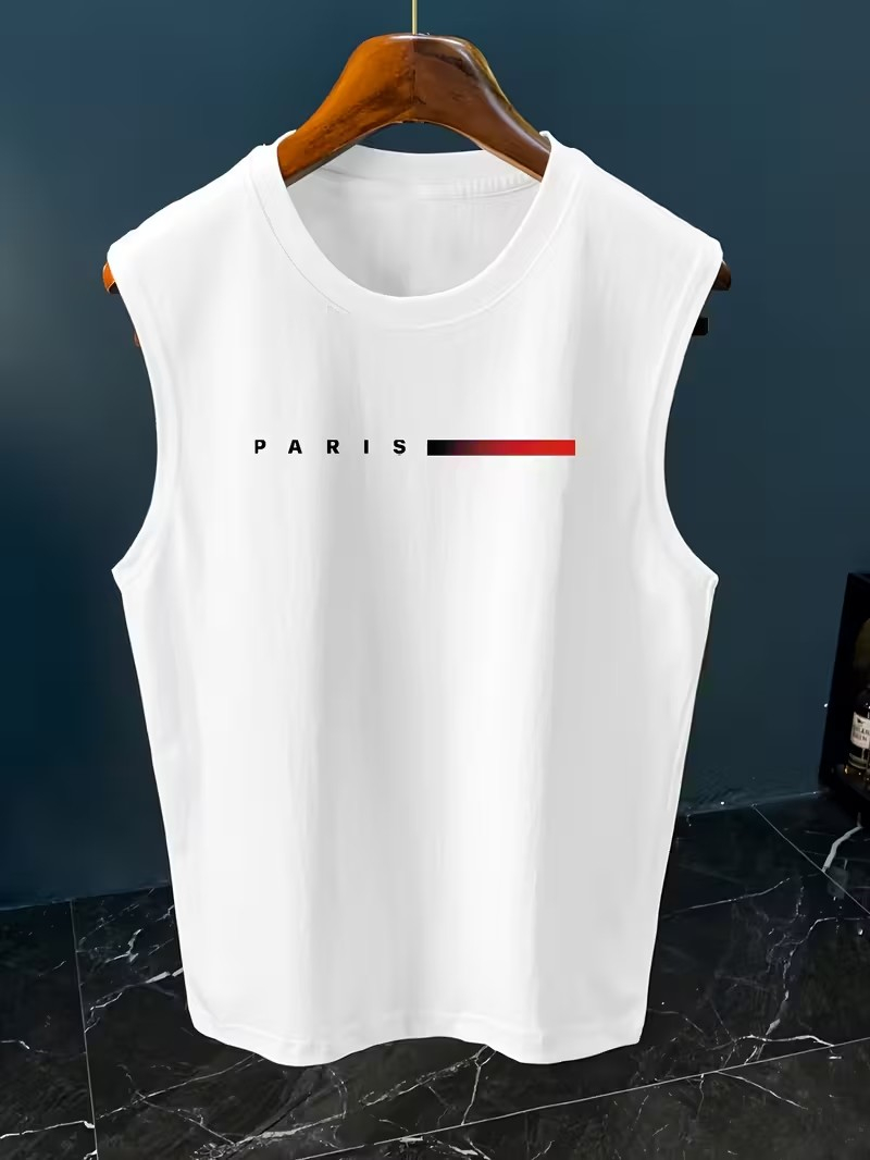 Męski minimalistyczny tank top – Paris Men'S Fashion recenzja i cena
