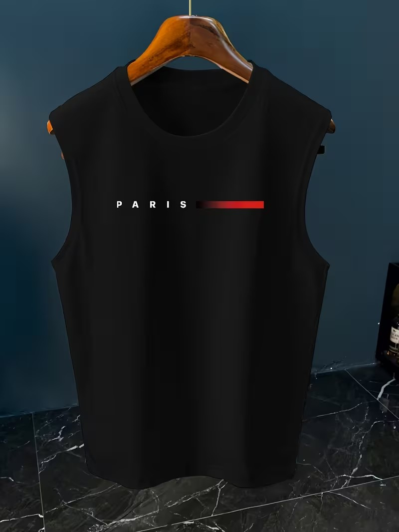 Męski minimalistyczny tank top – Paris Men'S Fashion recenzja i cena