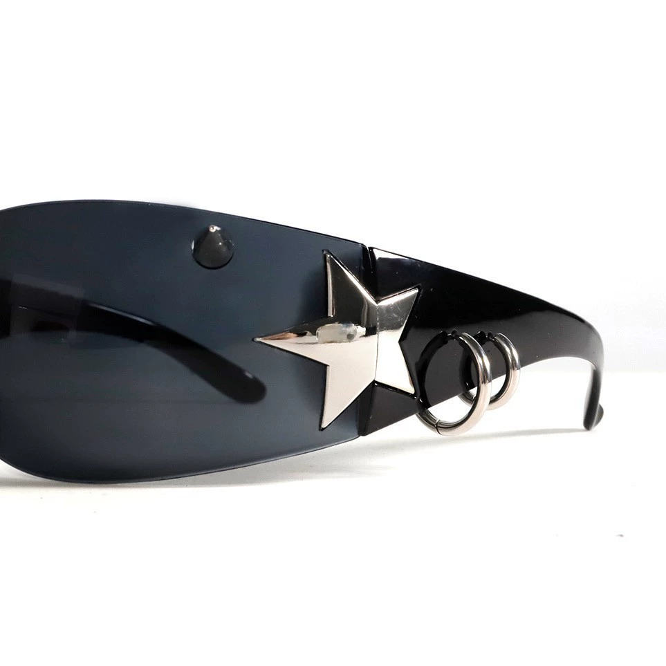 Okulary w stylu Rivet Punk Met – Men'S Fashion Y2K recenzja i cena