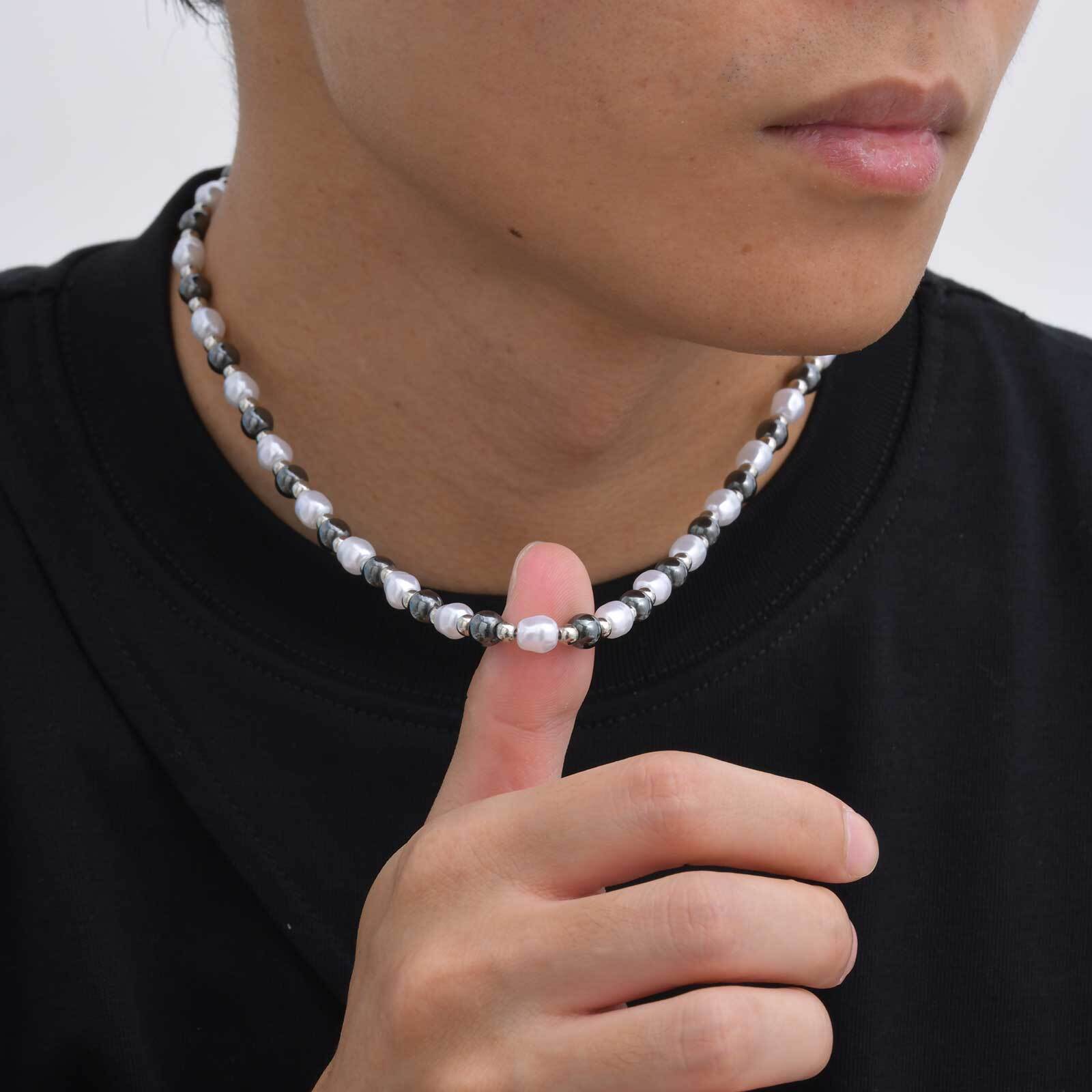 Naszyjnik Hip Hop z Perłami dl – Men'S Fashion Necklaces recenzja i cena